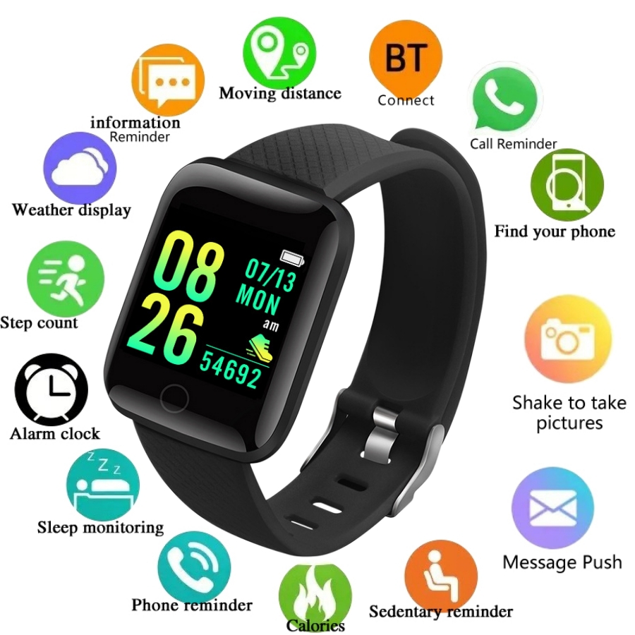 Smartwatch Square Watches For Men - Çok İşlevli akıllı saat erkek kadın