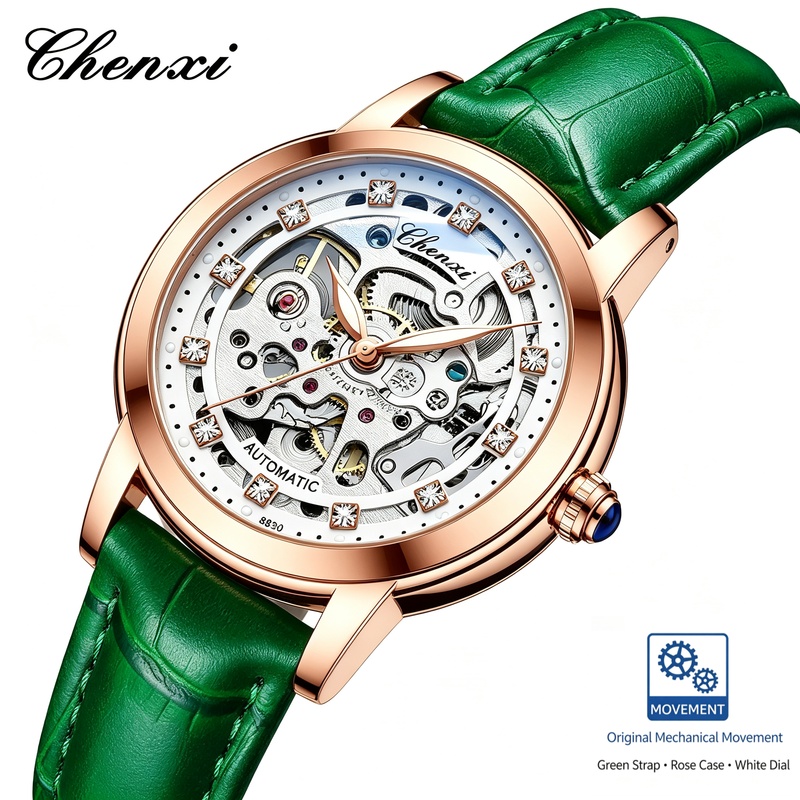 Skeleton Mechanical Watch - Moda Bayan İskelet Mekanik Saat Otomatik