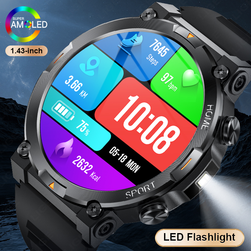 Smartwatch Latest Watches For Men - LIGE 2026 Erkekler Akıllı Saat 1.43