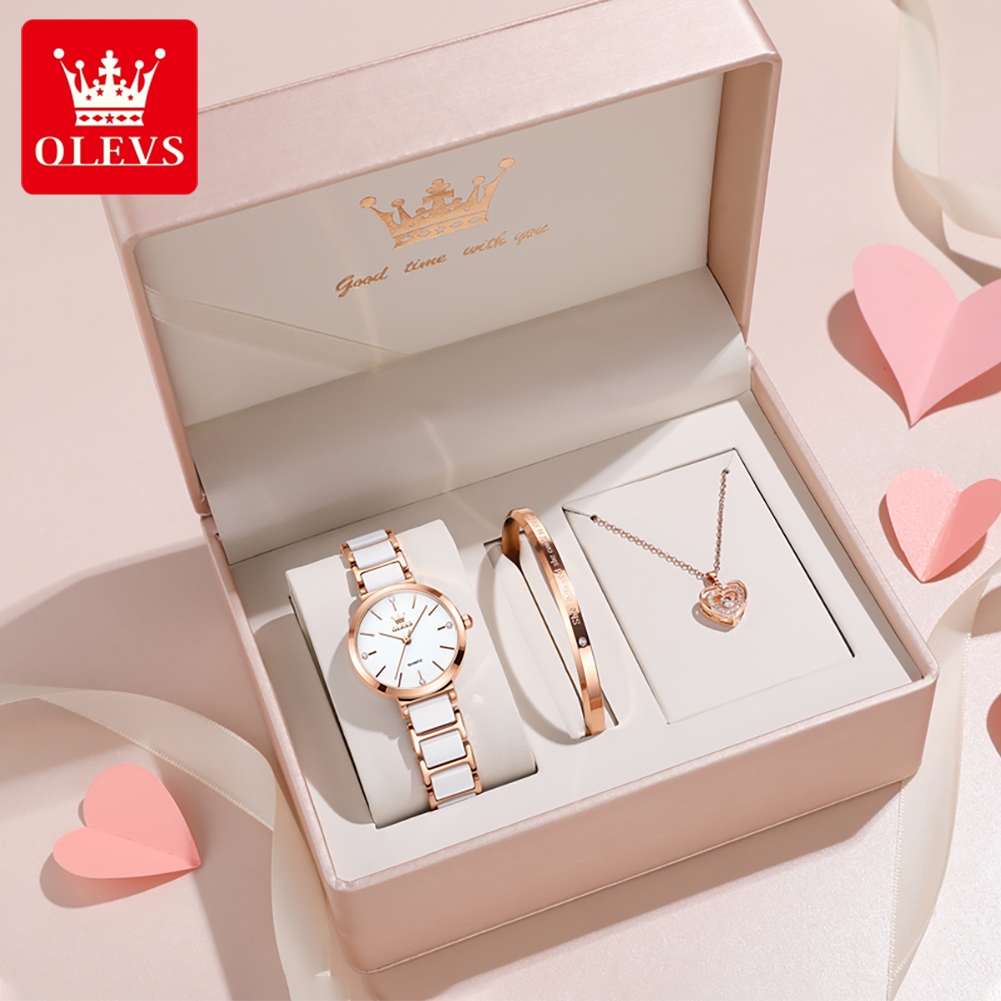 Analog Quartz Watch - OLEVS Kadın Saati 5877 Lüks Zarif
