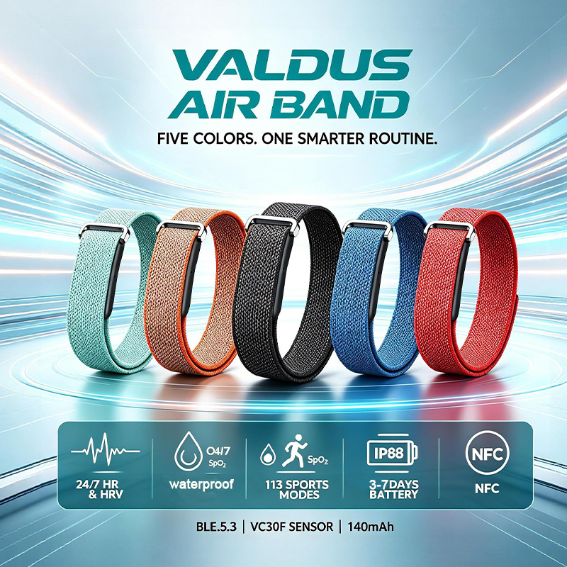 Smartwatch Square Watches For Men - VALDUS Air Band Akıllı Bileklik Erkek