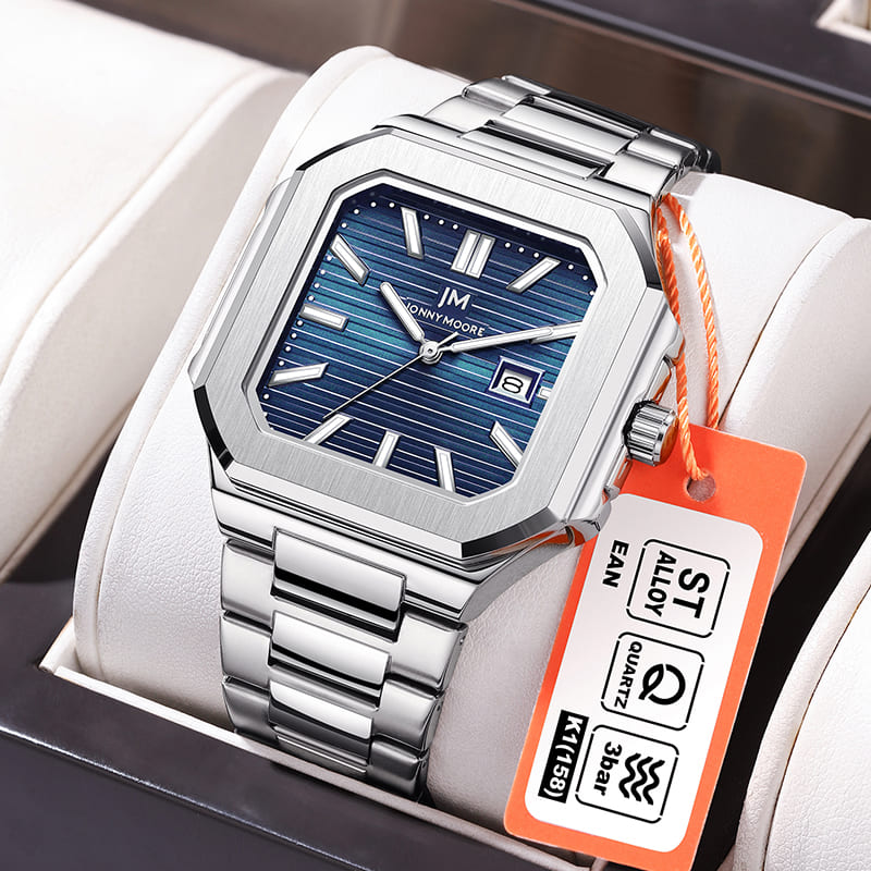 Smartwatch Square Watches For Men - JONNY MOORE K1050 Moda Lüks Çelik