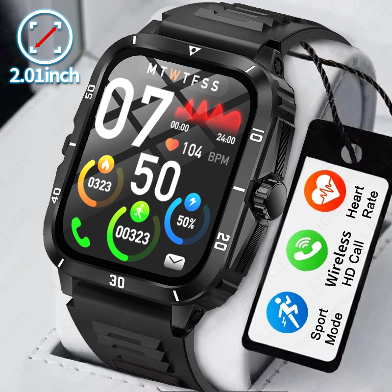 2.01 Ekran akıllı saat Bluetoo - Smartwatch Latest Watches For Men incelemesi ve fiyatı