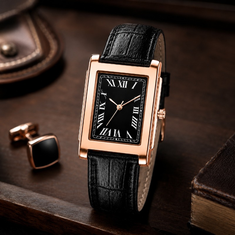 Klasik İş Erkek Saati Kare Rom - Smartwatch Square Watches For Men incelemesi ve fiyatı