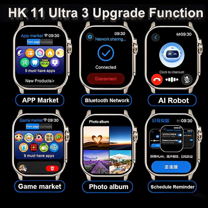 Yeni Saat HK10 Yükseltilmiş HK - Smartwatch Square Watches For Men incelemesi ve fiyatı
