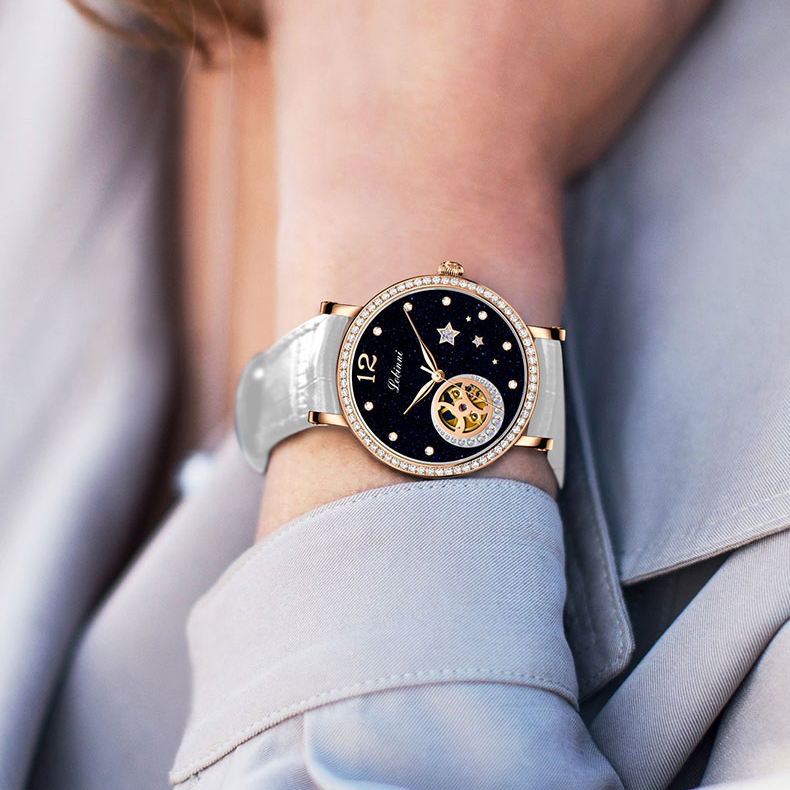 LOBINNI Lüks Kadın Saatler, Ba - Skeleton Mechanical Watch incelemesi ve fiyatı