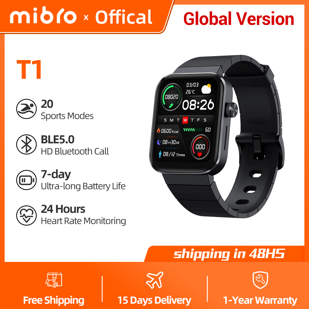 Mibro Watch T1 Küresel Sürüm 1 - Smartwatch Square Watches For Men incelemesi ve fiyatı