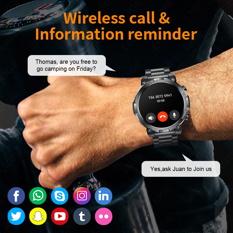 LIGE Açık Hava Sporları Akıllı - Smartwatch Latest Watches For Men incelemesi ve fiyatı