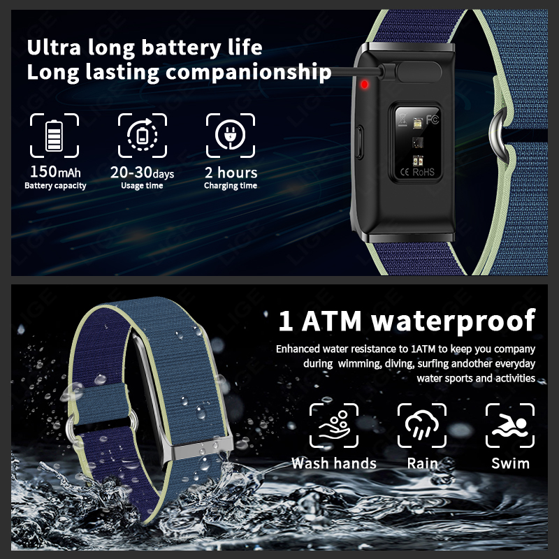 Akıllı Sağlık Bilekliği, Giyil - Smartwatch Latest Watches For Men incelemesi ve fiyatı