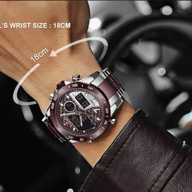 NAVIFORCE Erkek Yeni Analog Di - Analog Quartz Watch incelemesi ve fiyatı