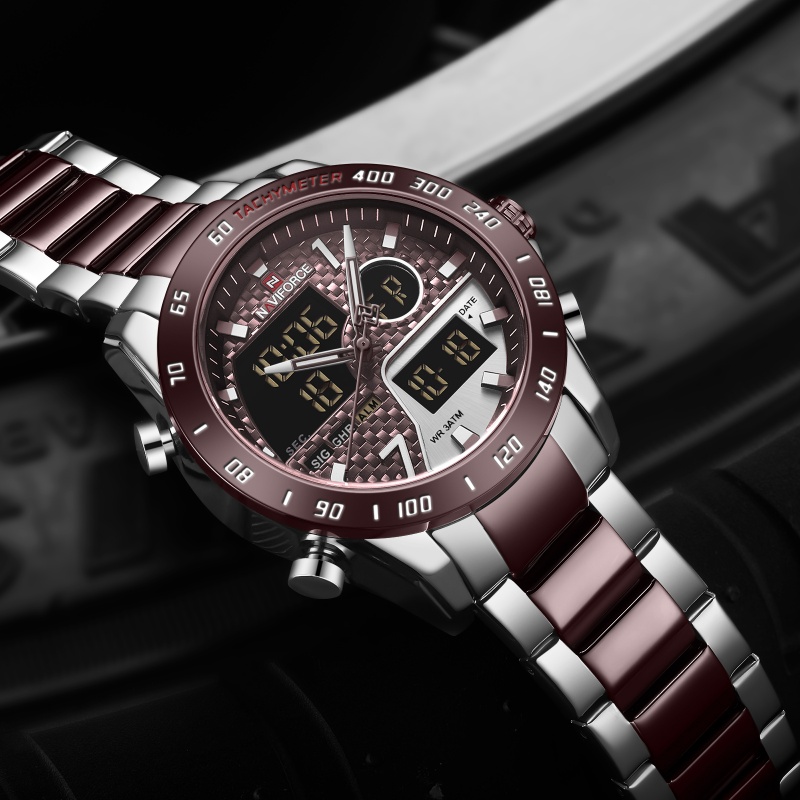 NAVIFORCE Erkek Yeni Analog Di - Analog Quartz Watch incelemesi ve fiyatı