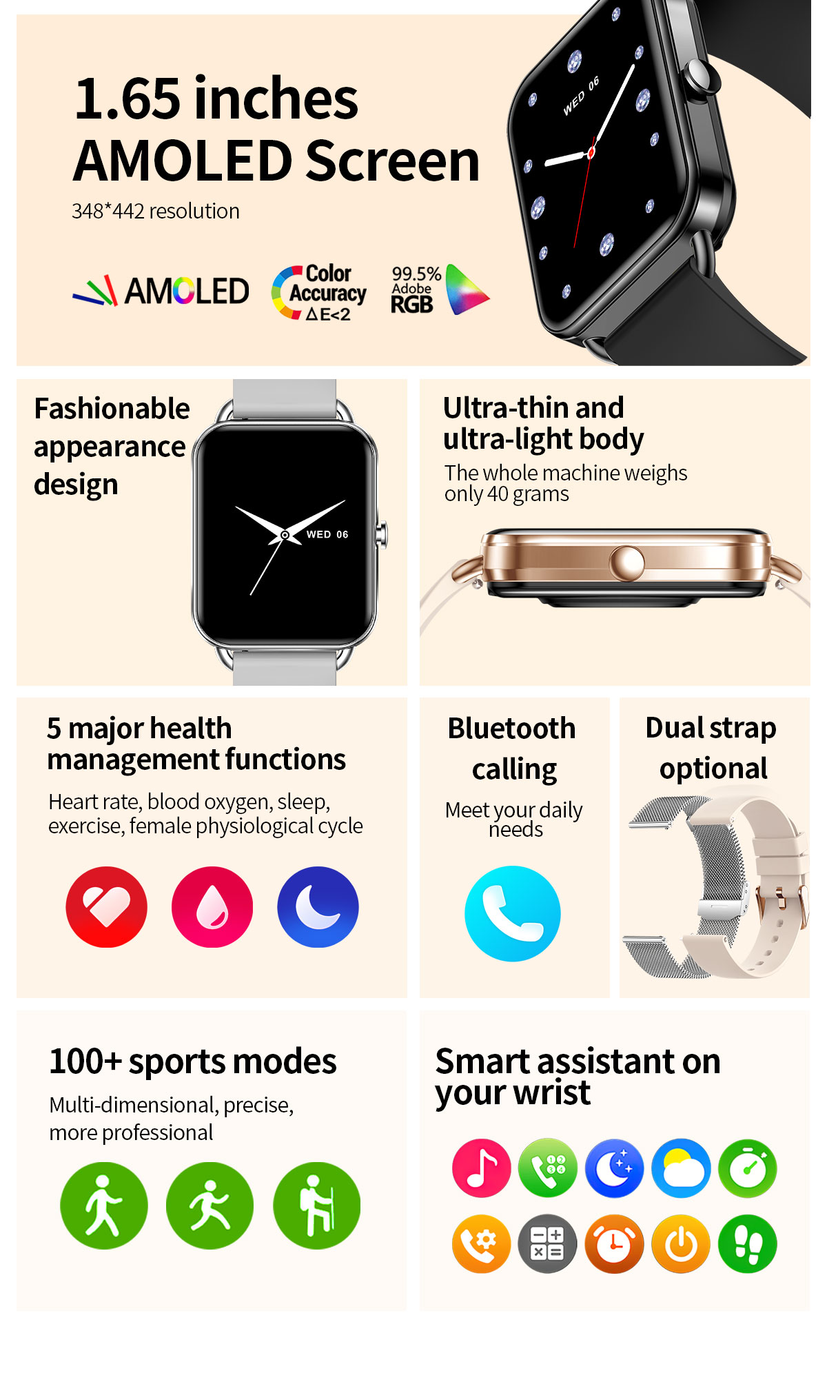 2024 Akıllı İzle Android Telef - Smartwatch Square Watches For Men incelemesi ve fiyatı